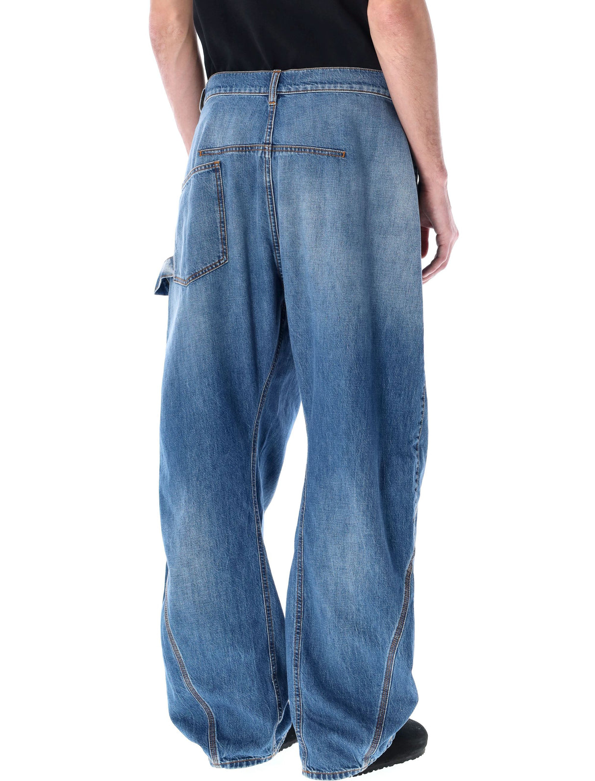 JW ANDERSON Twisted Carpenter Denim Pants - Light Blue