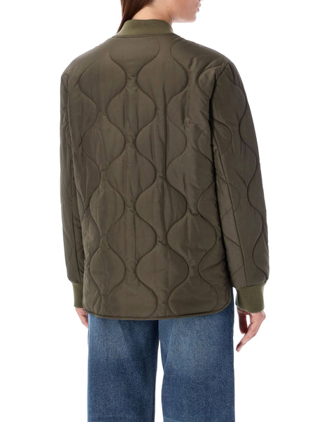 A.P.C. Quilted Wave Pattern Blouson Jacket