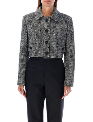 DOLCE & GABBANA CROPPED TWEED JACKET