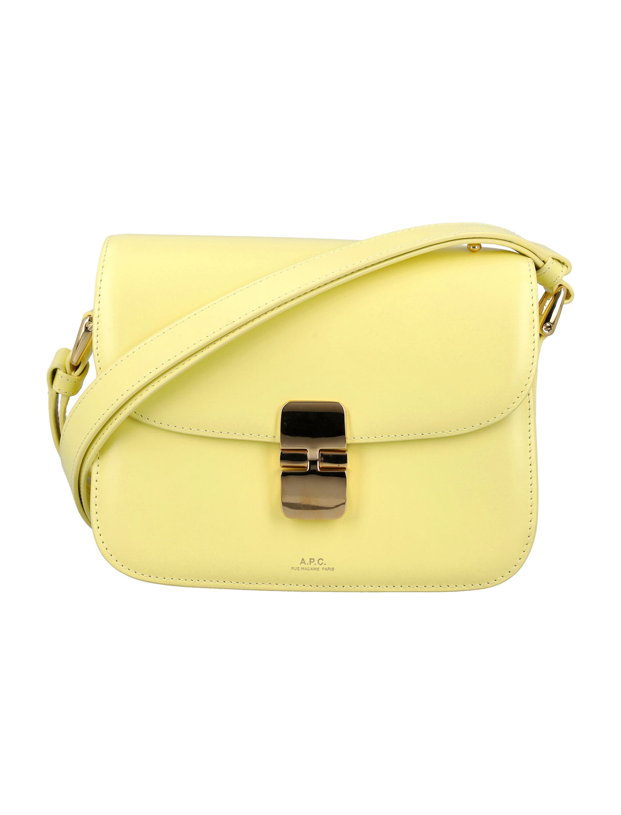 A.P.C. Mini Trapezoidal Handbag with Goldtone Details