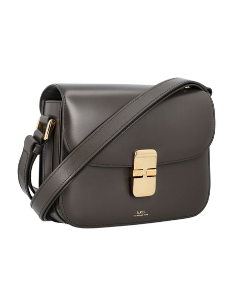 A.P.C. Elegant Mini Trapezoidal Leather Handbag