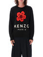 KENZO Bold Flower Motif Knit Jumper - Regular Fit, Size L