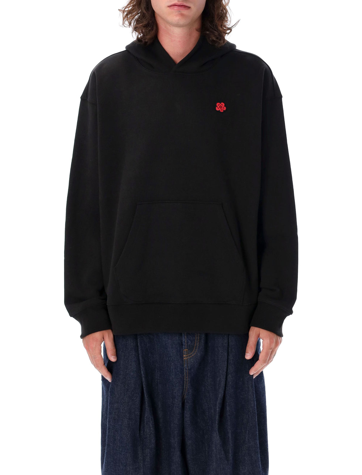 KENZO Oversized Flower Graphic Hoodie - Relaxed Fit