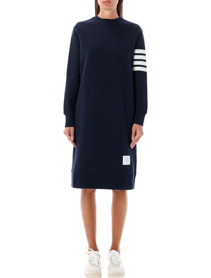 THOM BROWNE Below Knee Striped Sweater Dress