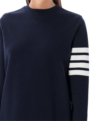 THOM BROWNE Below Knee Striped Sweater Dress