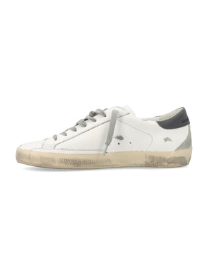 GOLDEN GOOSE Superstar White Ice & Dark Grey Leather Sneakers