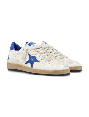 GOLDEN GOOSE Urban Edge Ball Star Sneakers in White & Blue