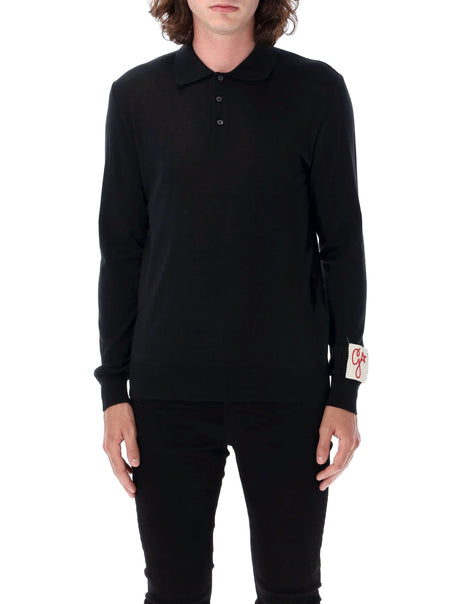 GOLDEN GOOSE Luxury Midnight Wool Polo