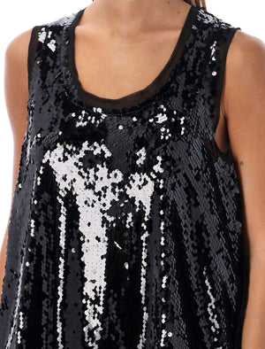 COMME DES GARÇONS Relaxed Fit Sequin Tank Top - Size S