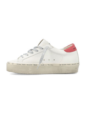 GOLDEN GOOSE Hi Star Distressed Leather Sneakers