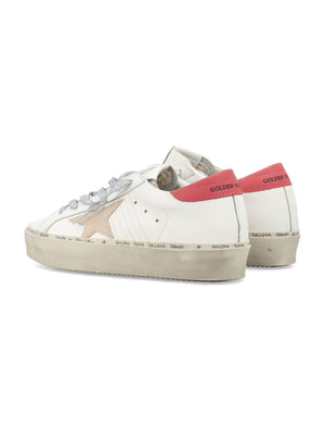 GOLDEN GOOSE Hi Star Distressed Leather Sneakers