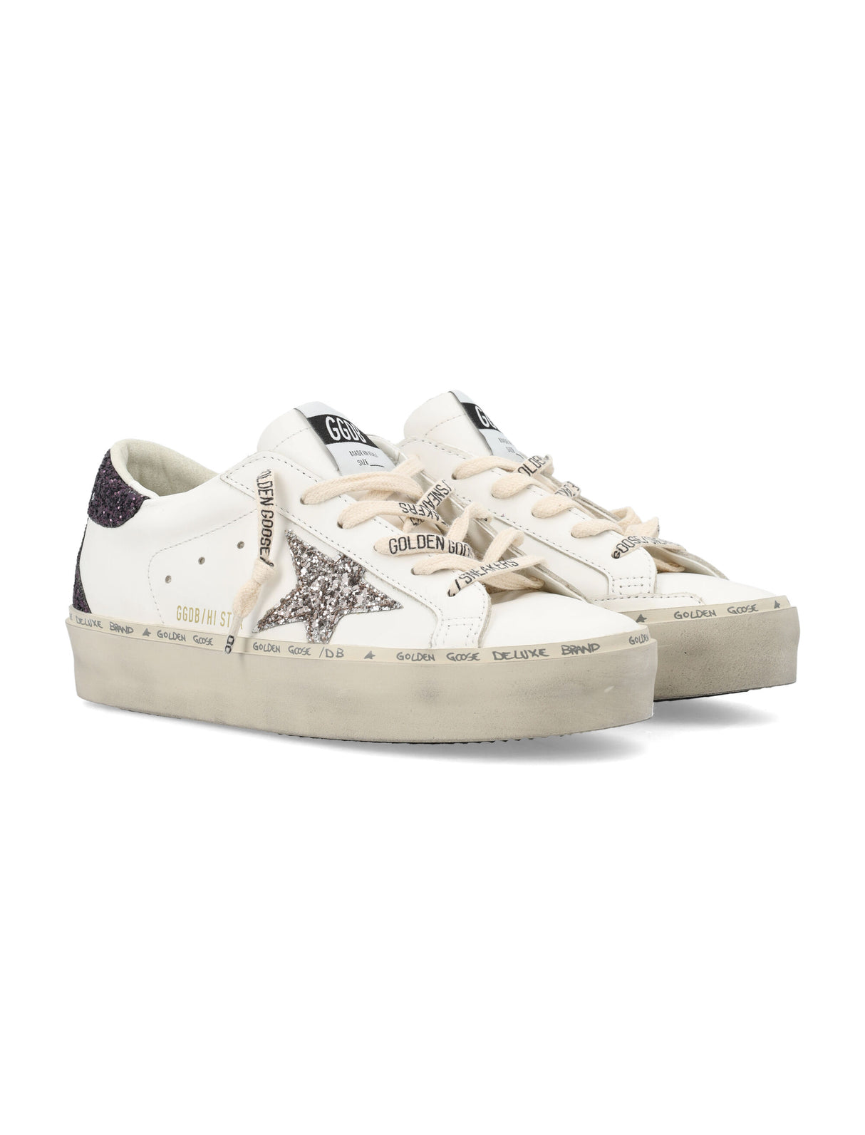 GOLDEN GOOSE Hi Star Glitter Sneakers for Women