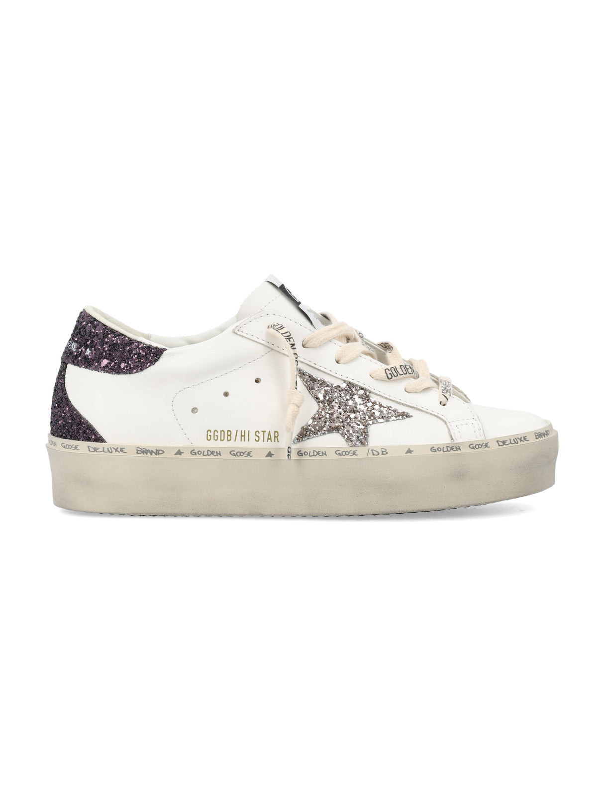 GOLDEN GOOSE Hi Star Glitter Sneakers for Women