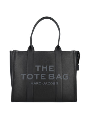 MARC JACOBS Elegant Large Leather Tote Handbag - 33x41.5x16.5 cm