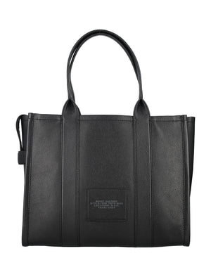 MARC JACOBS Elegant Large Leather Tote Handbag - 33x41.5x16.5 cm