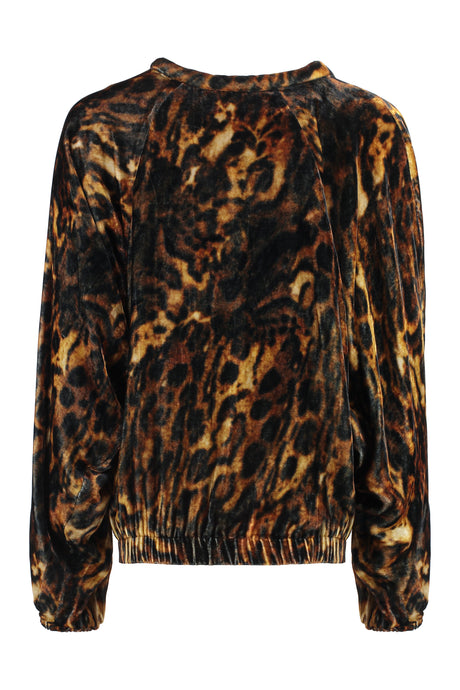 ISABEL MARANT Puffed Sleeve Velvet Blouse