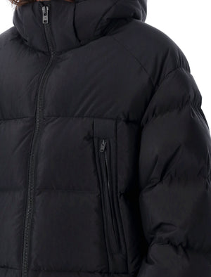 Y-3 Men's High Neck Puffer Jacket with Removable Hood - Size L