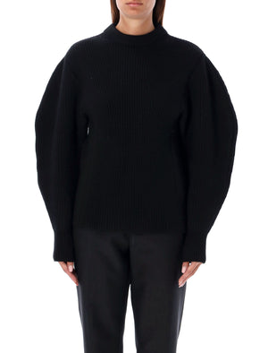 JIL SANDER Balloon Sleeve Fisherman Sweater