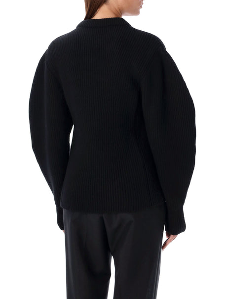 JIL SANDER Balloon Sleeve Fisherman Sweater