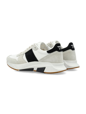 TOM FORD Urban Edge Chunky Sneakers in Marble Black & White