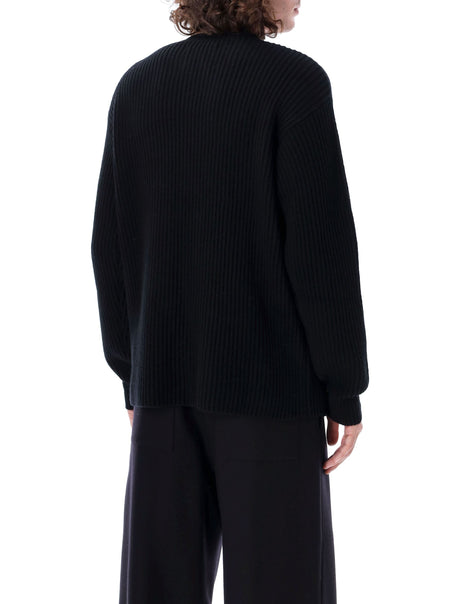 JIL SANDER Classic Ribbed Wool Sweater - Crew Neck Long Sleeve
