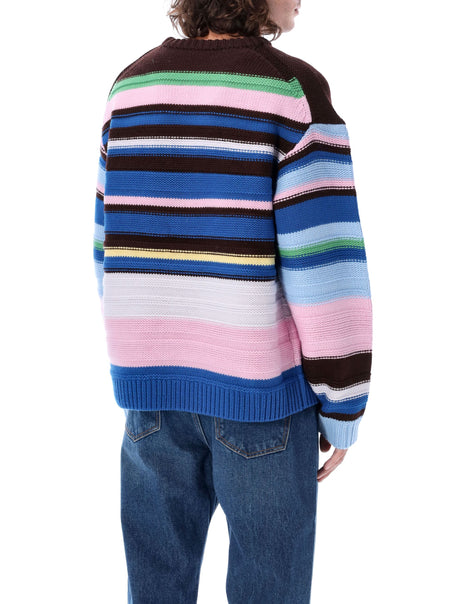 JW ANDERSON Multicolor Striped Merino Wool Sweater