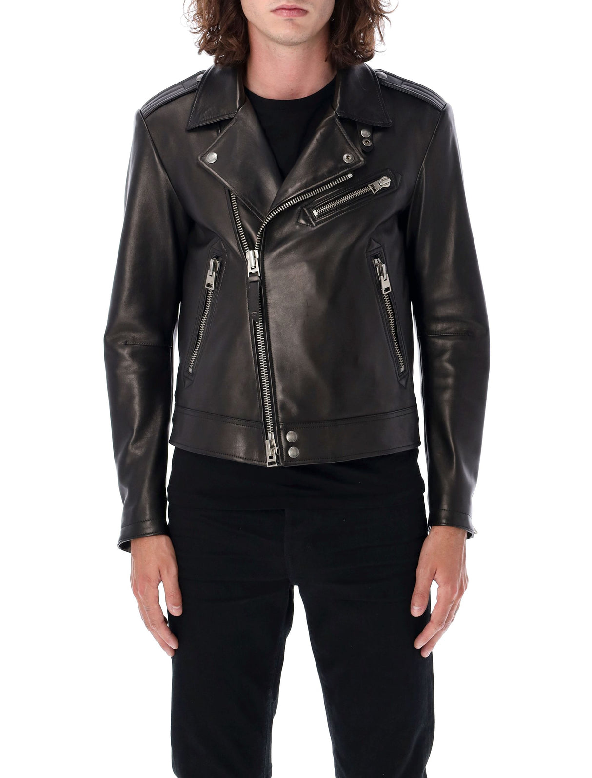 TOM FORD Sleek Biker Nappa Leather Jacket