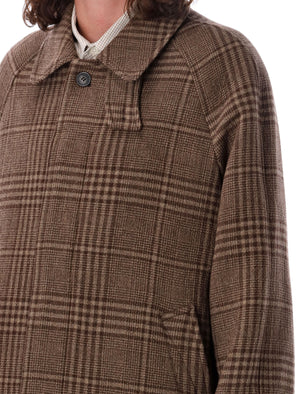 MFPEN Oversized Brown Checkered Wool-Blend Jacket - Men's Size L