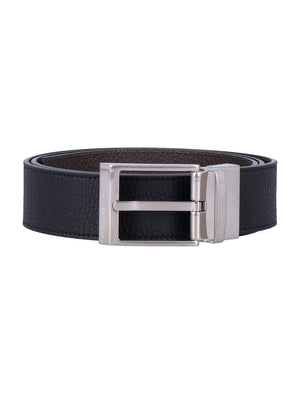 BALLY Textured Pebbled Leather Belt - 4.5cm Wide