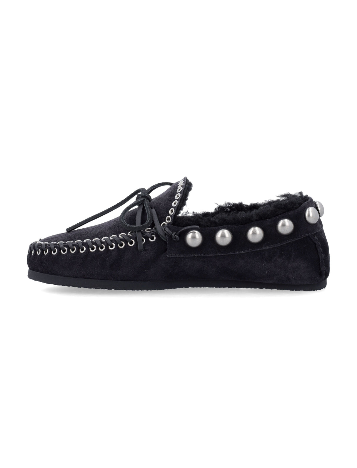 ISABEL MARANT Chic Shearling-Lined Suede Loafers