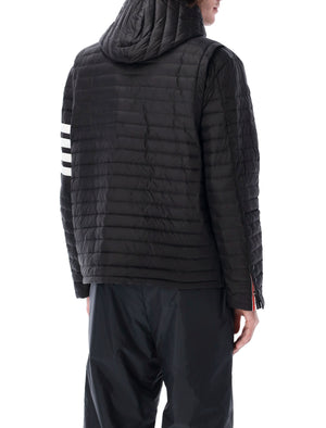 THOM BROWNE Men's Quilted Hooded Jacket - Size 3