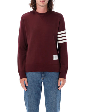 THOM BROWNE Classic Burgundy Crewneck Sweater - Size 4