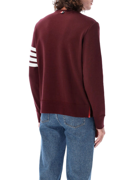 THOM BROWNE Classic Burgundy Crewneck Sweater - Size 4