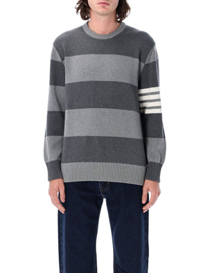 THOM BROWNE Men's Rugby Rose Icon Sweater - Size 3