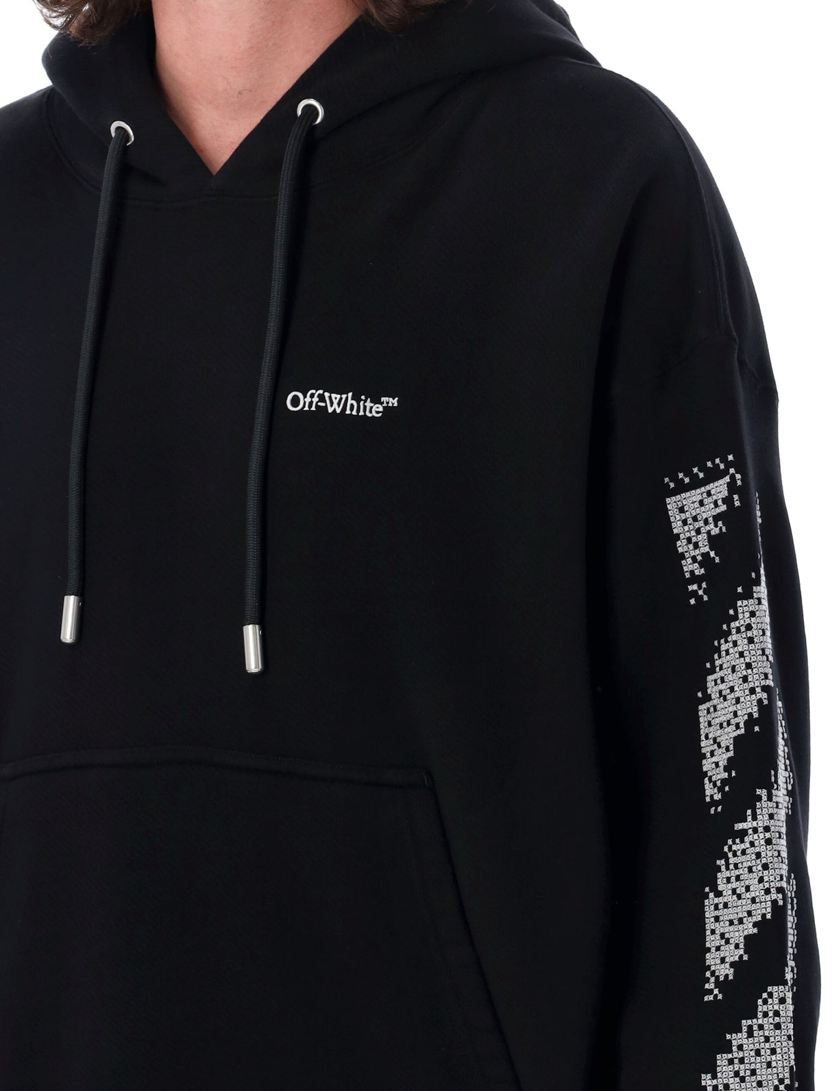 Áo Hoodie OFF-WHITE Pixel Diagonal