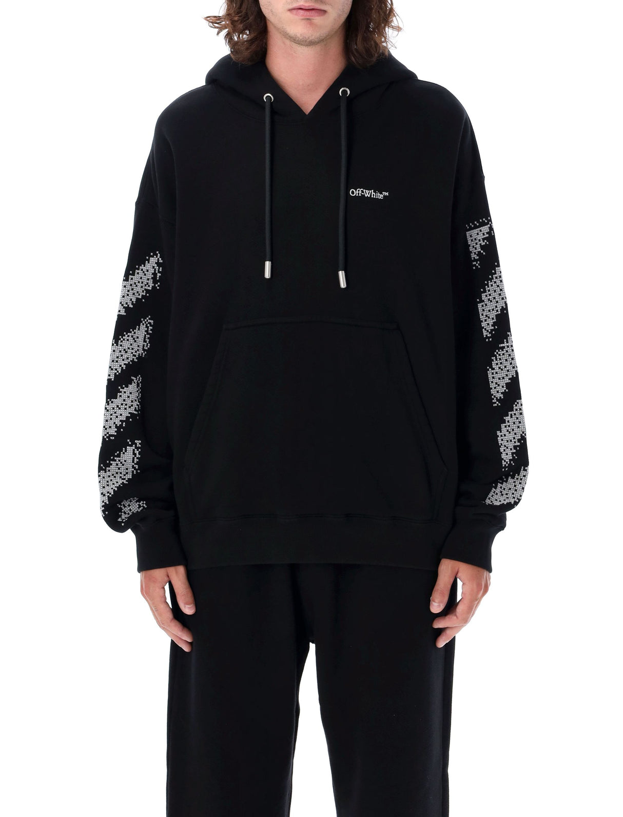 OFF-WHITE Pixel Arrow Print Skate Hoodie