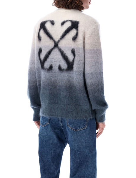 OFF-WHITE Gradient Arrow Knit Crewneck Sweater