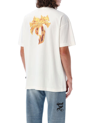 PALM ANGELS Flaming Palm Graphic Tee