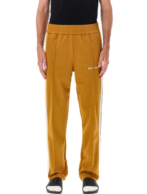 PALM ANGELS Golden Brown Track Joggers with Side Stripe – Size L