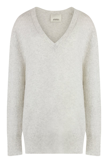 ISABEL MARANT Cashmere Blend Pullover with Ribbed Knit Edges