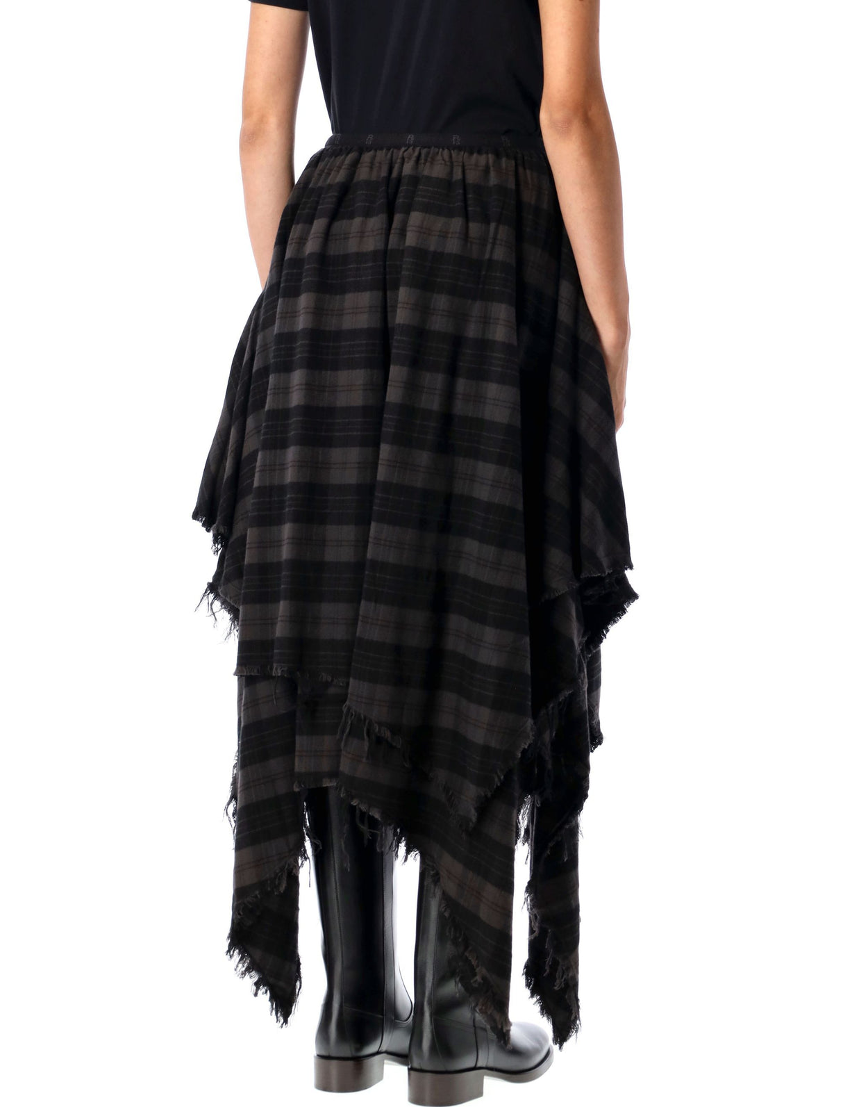 R13 Asymmetrical Midi Handkerchief Skirt - Size S