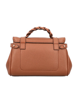 MULBERRY Mini Alexa Classic Leather Shoulder Bag - 22x17x10 cm