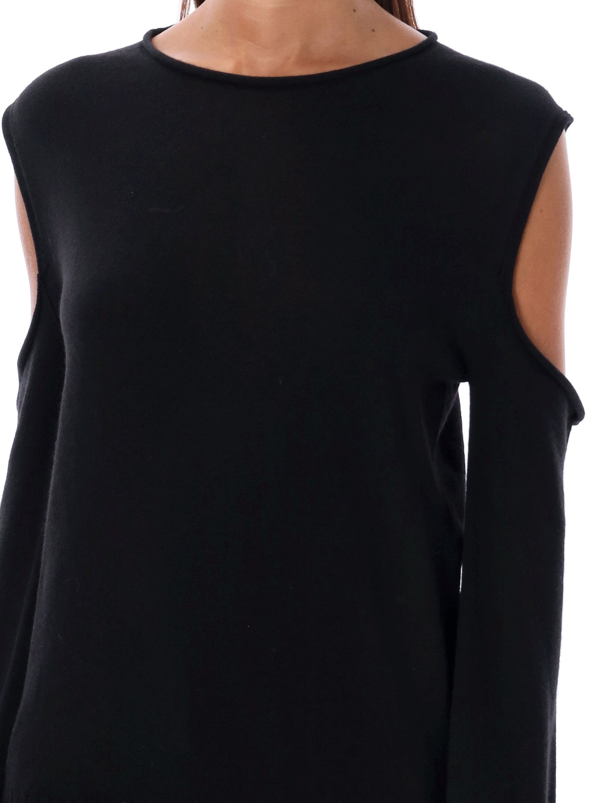 RICK OWENS Cape Sleeve Knit Sweater - Relaxed Fit