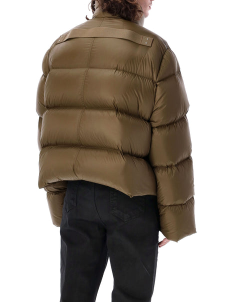 RICK OWENS High-Neck Down Jacket with Sleek Design