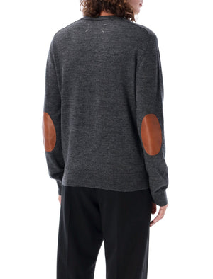 MAISON MARGIELA ELBOW-PATCH SWEATER