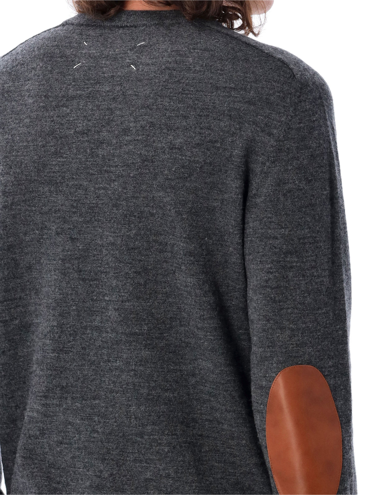 MAISON MARGIELA ELBOW-PATCH SWEATER