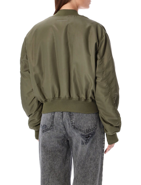 MM6 MAISON MARGIELA Contemporary Oversized Nylon Bomber Jacket