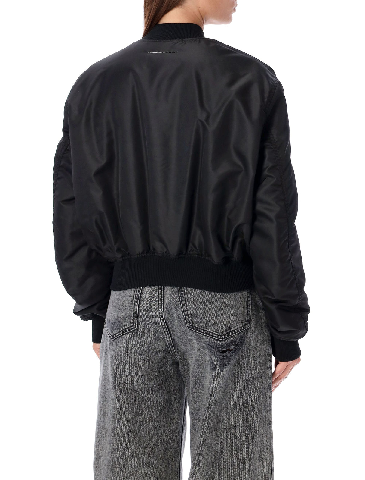 Áo Khoác Bomber Nylon Rộng Thời Trang