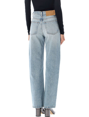 MM6 MAISON MARGIELA Slim Denim Pants for Women - Relaxed Fit, Size 26