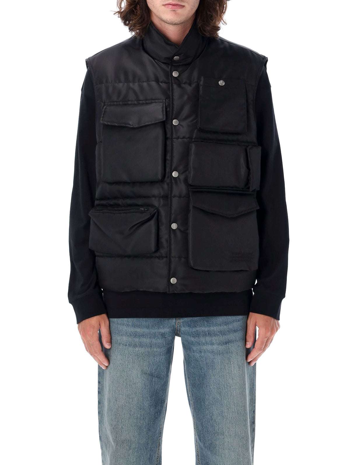 MM6 MAISON MARGIELA Utility Tactical Vest in Black, Size 50